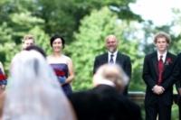 All eyes on the bride as she enters the clearing